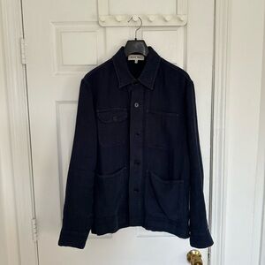 Alex Mill Men's Navy Linen Work Jacket, S